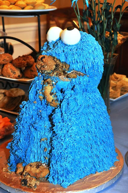 Cookie Monster Birthday Decoration  Cookie monster birthday party, Cookie  monster party, Cookie monster birthday